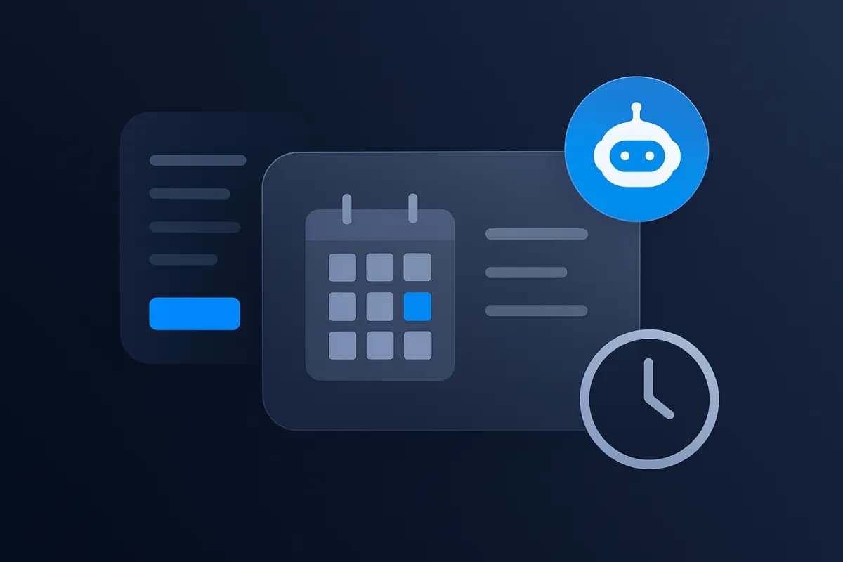 Side-by-side comparison of AI conversational booking versus traditional scheduling forms