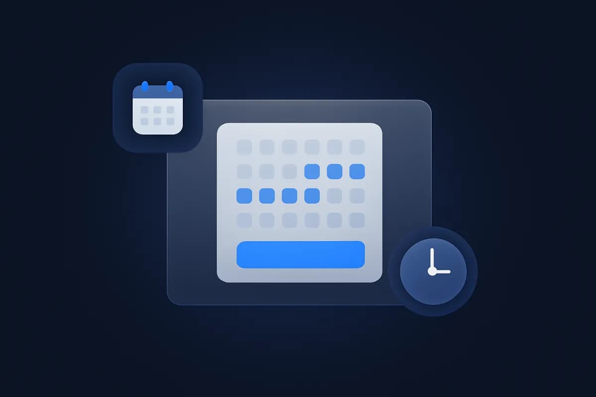 Optimized online booking page design converting visitors into appointments