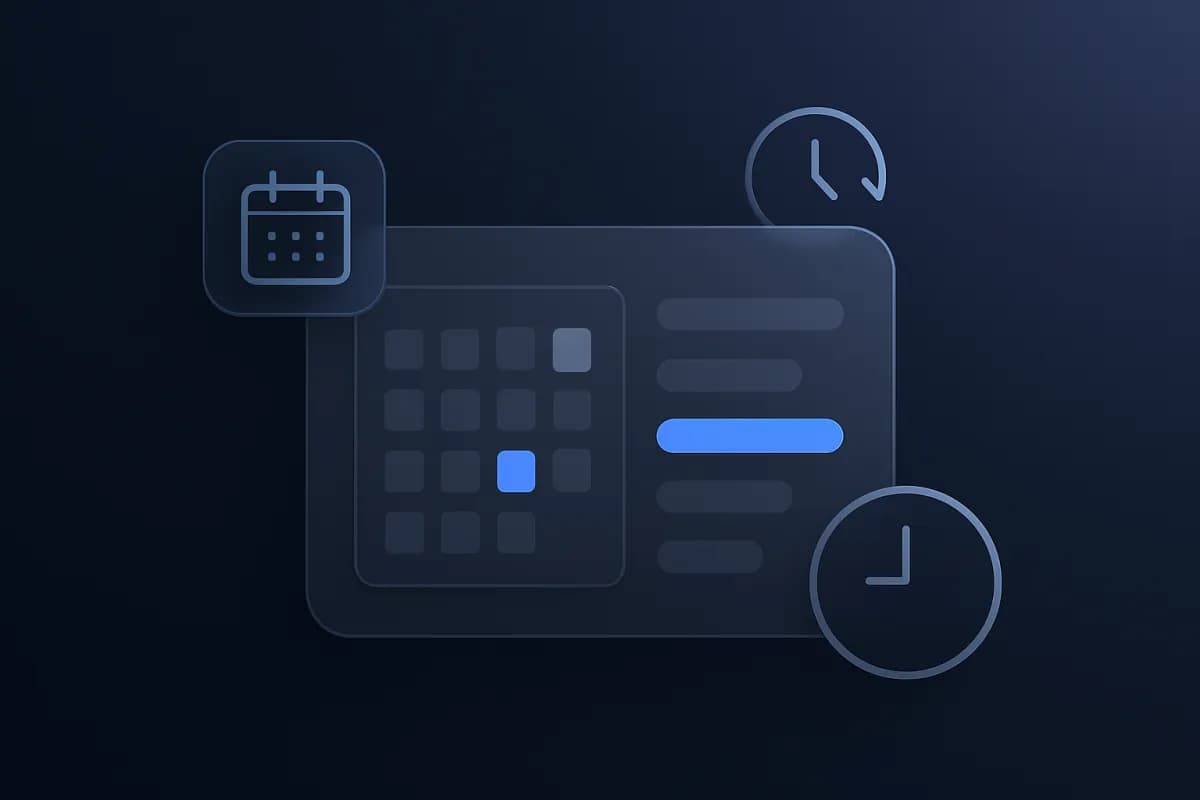 Calendar showing recurring weekly and monthly appointments for repeat clients