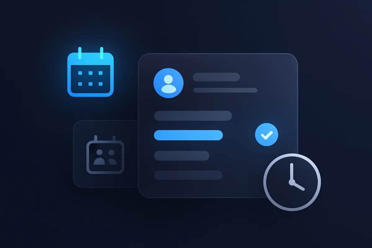 AI appointment booking workflow for a hair salon showing a chat-based scheduling conversation